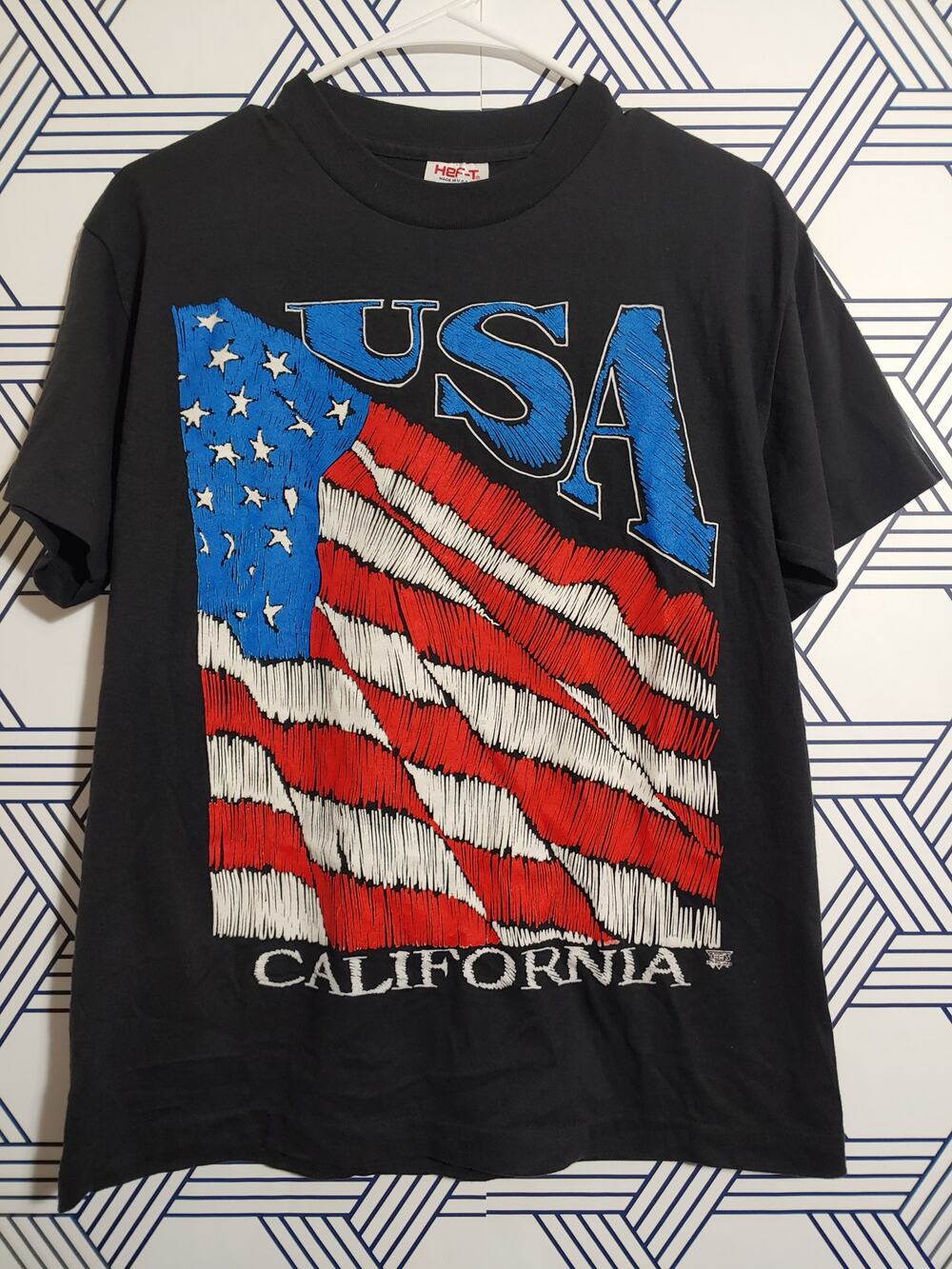 Vintage Hef-T Tee Jays Single Stitch USA California T size M